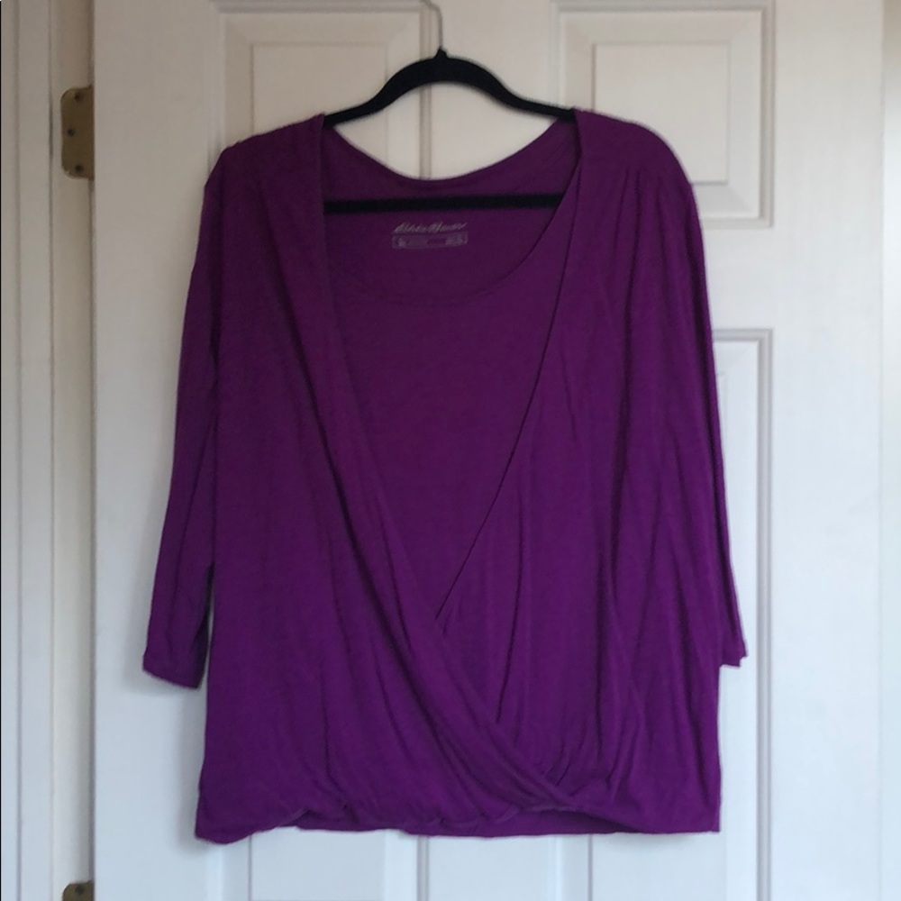 Eddie Bauer wrap top
